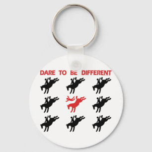 Porte-clés Soyez différent - dire drôle de cheval