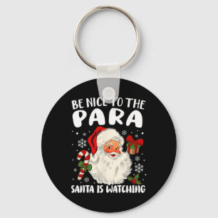 Porte-clés Soyez Gentil Au Para Père Noël Reçoit Xmas Parapro