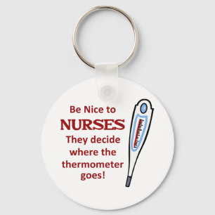 Porte-clés Soyez gentil avec les infirmières