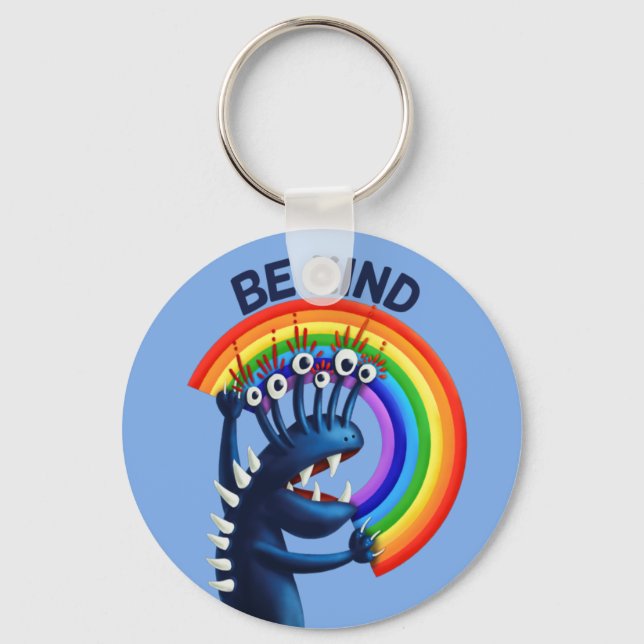 Porte-clés Soyez gentil Rainbow Cute Kindness (Recto)