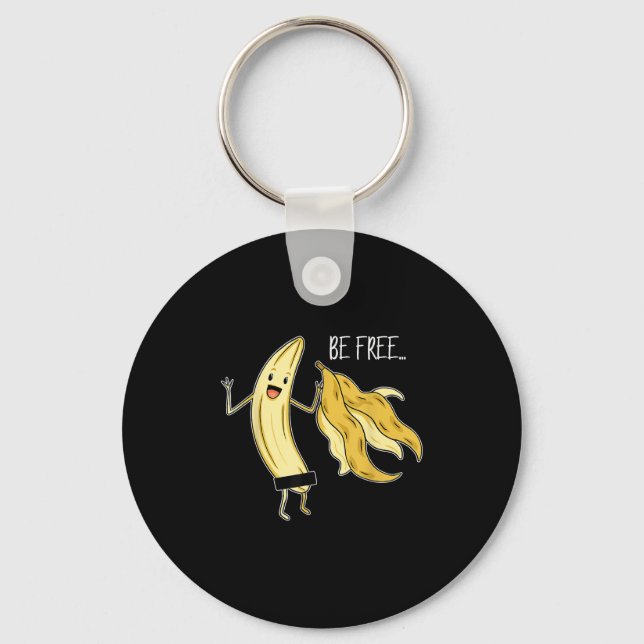 Porte-clés Soyez Libre Funny Banana Graphique Fruit Lover Lib (Recto)