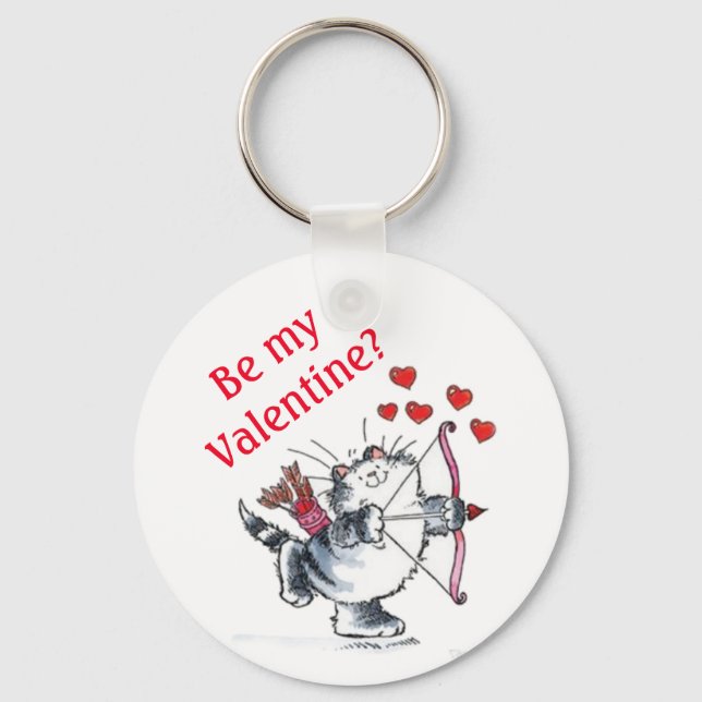 Porte-clés - Soyez mon Valentin ?  (Recto)