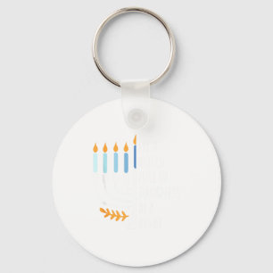 Porte-clés Soyez une lumière Joyeux Hanukkah Menorah Cadeau j