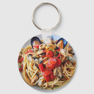 Porte-clés Spaghetti italien avec Porte - clé de moules