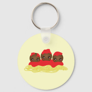 Porte-clés Spaghetti & Meatballs