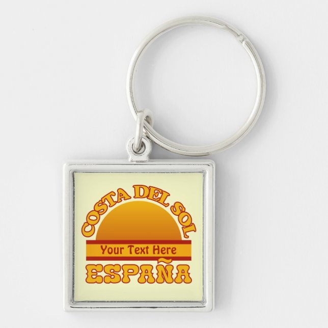 Porte-clés SPAIN Costa Del Sol custom key chain (Devant)