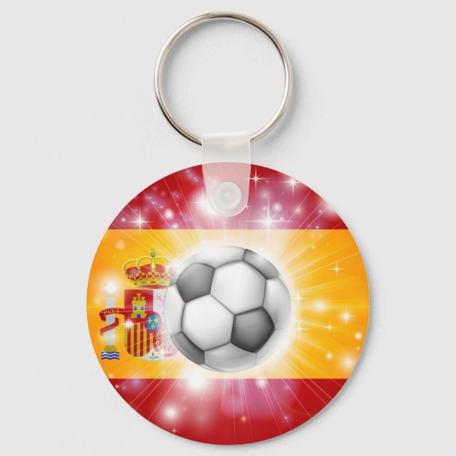 Porte-clés Spain soccer flag (Recto)