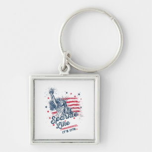 Porte-clés Sparkle Like It's 1776, Patriotic Design, American