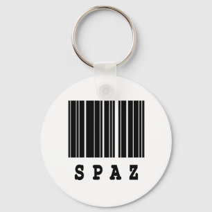 Porte-clés spaz barcode design
