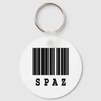 Porte-clés spaz barcode design