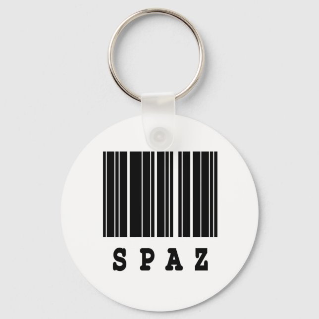 Porte-clés spaz barcode design (Recto)