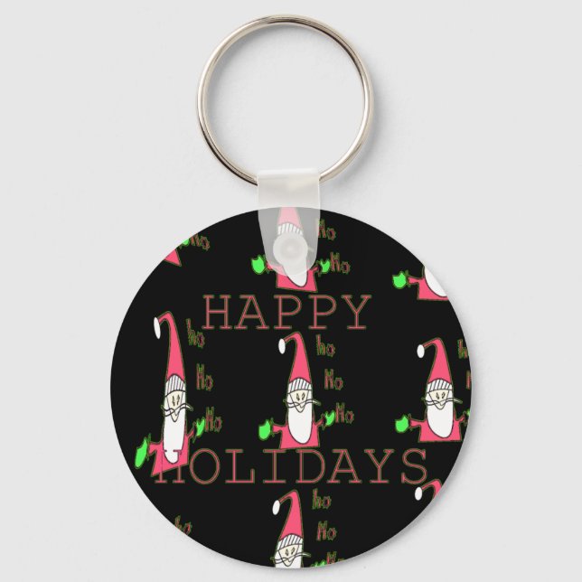 Porte-clés Special Happy Holidays Ho Ho Ho Ink Sketch Père No (Recto)
