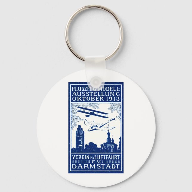 Porte-clés Spectacle aérien de Darmstadt 1913 (Recto)
