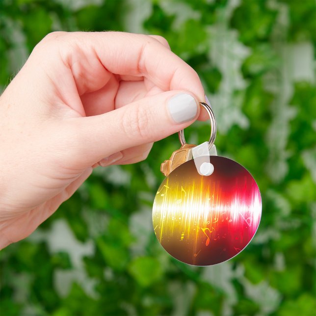 Porte-clés Spectre musical Soundwave Vibrant Audio Visualizer (Créateur téléchargé)