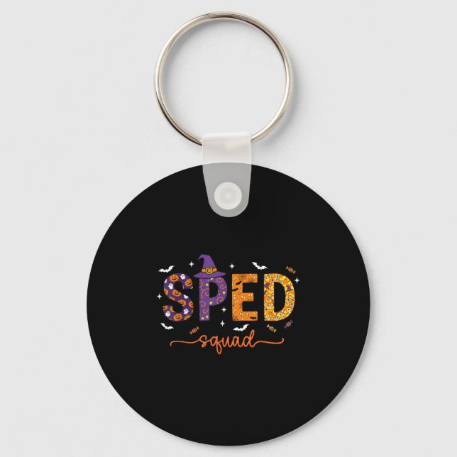 Porte-clés Sped Squad Team Special Education Teacher Hallowee (Recto)