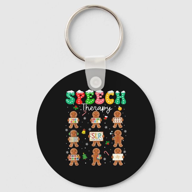 Porte-clés Speech Therapy Christmas Slp Therapy Cookies Ginge (Recto)