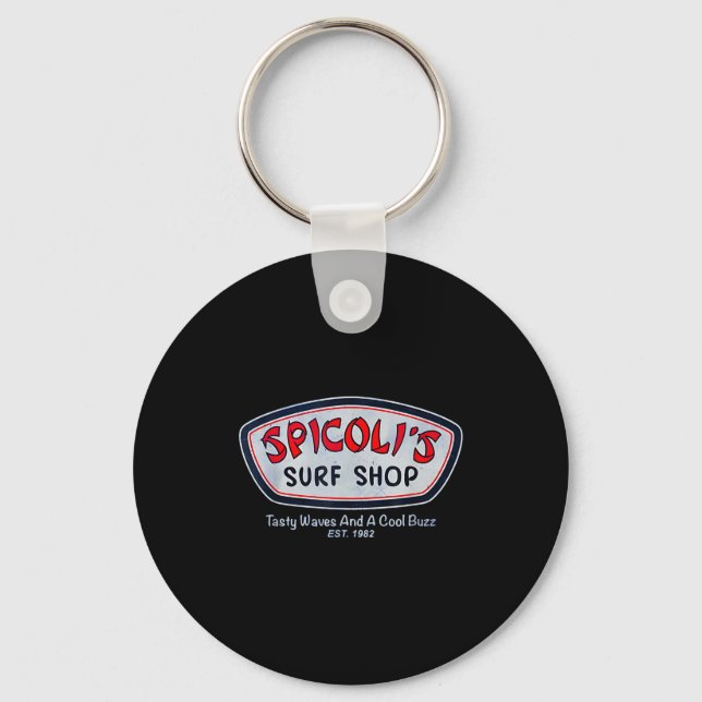 Porte-clés Spicoli été surf rétro  (Recto)