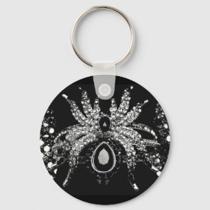Porte-clés Spider rhinestone diamond sparkle