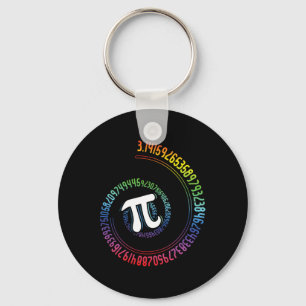 Porte-clés Spiral Arc-en-ciel Nerd Math Geek Mathématicien Jo