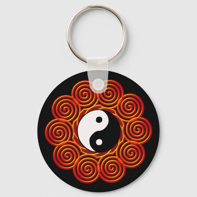 Porte-clés Spiral Yin Yang Sun (Recto)
