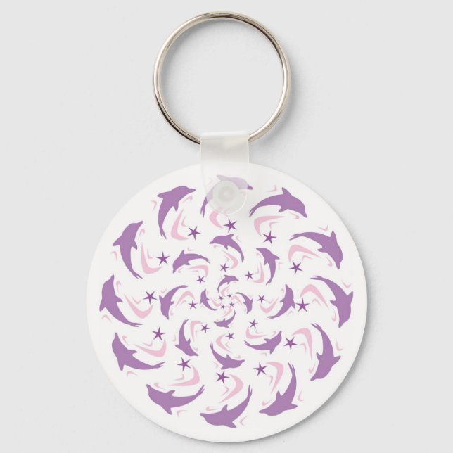 Porte-clés spirale dauphine (Recto)