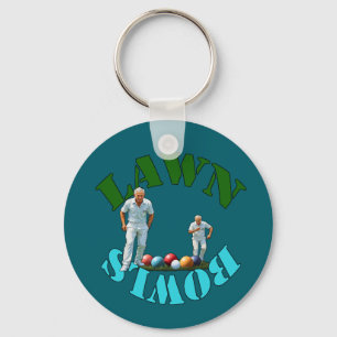 Porte-clés Spirit of Lawn Bowls : Bowlers and Bowls