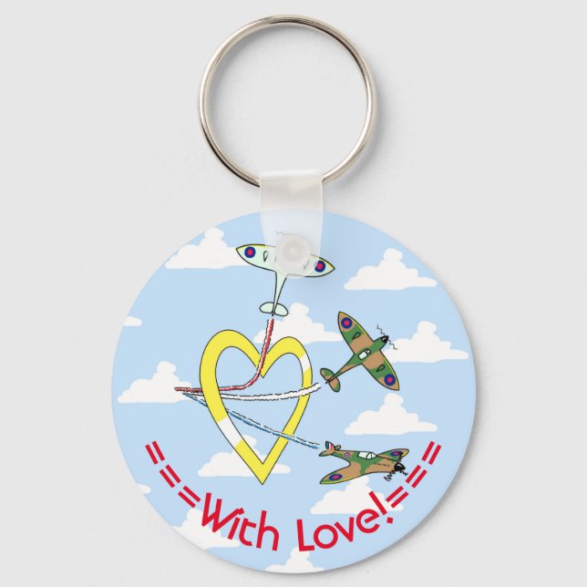 Porte-clés Spitfires Blue Sky Heart (Recto)