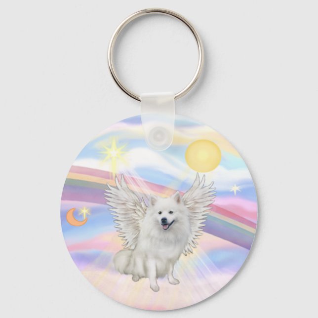 Porte-clés Spitz Esquimau Américain (Recto)