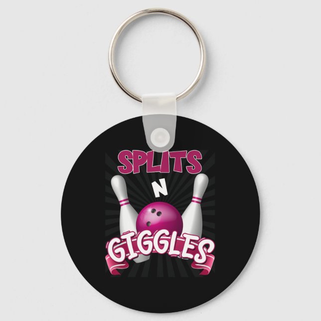 Porte-clés Splings n Giggles Funny Bowling Team Bowler Sports (Recto)