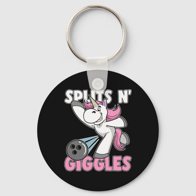 Porte-clés Splings N' Giggles Unicorn Bowling Bowler (Recto)