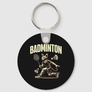Porte-clés Sport Badminton passionné de chats Feline Kitten L
