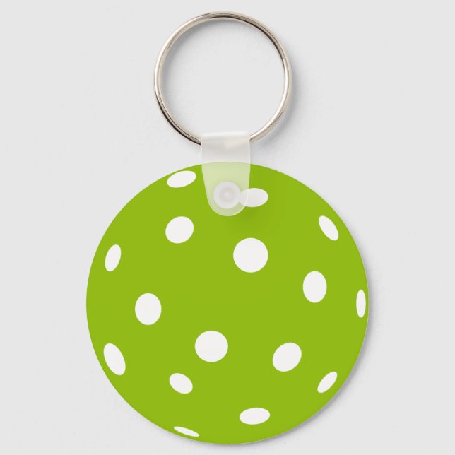 Porte-clés Sport Pickleball balle verte (Recto)