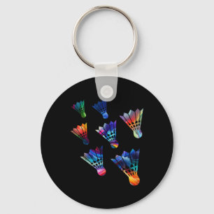 Porte-clés Sport Volant de badminton Athlète sportif