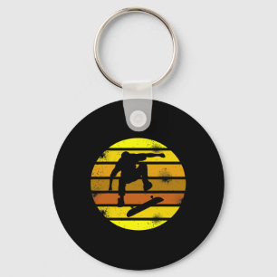 Porte-clés Sports de skateboard de style rétro vintage 1