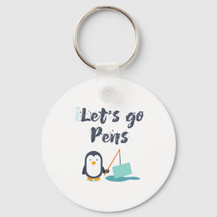 Porte-clés Sports Tee#39 ; s Va Pens Drôle Pingouins De Hocke