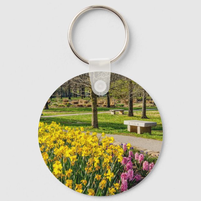 Porte-clés Spring Season Flower Garden (Recto)