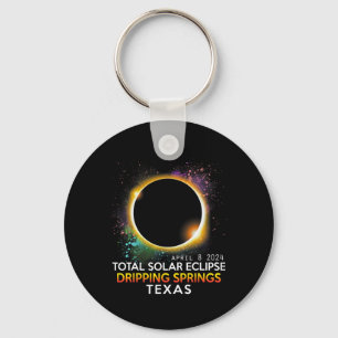 Porte-clés Springs Texas Totalité Total Solaire Eclipse 2024