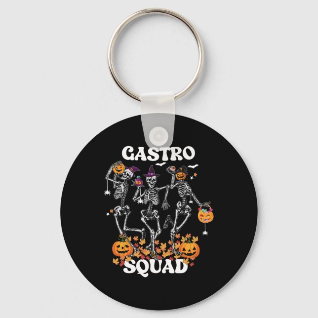Porte-clés Squad Halloween Squelette Danse Endoscopie Infirmi (Recto)