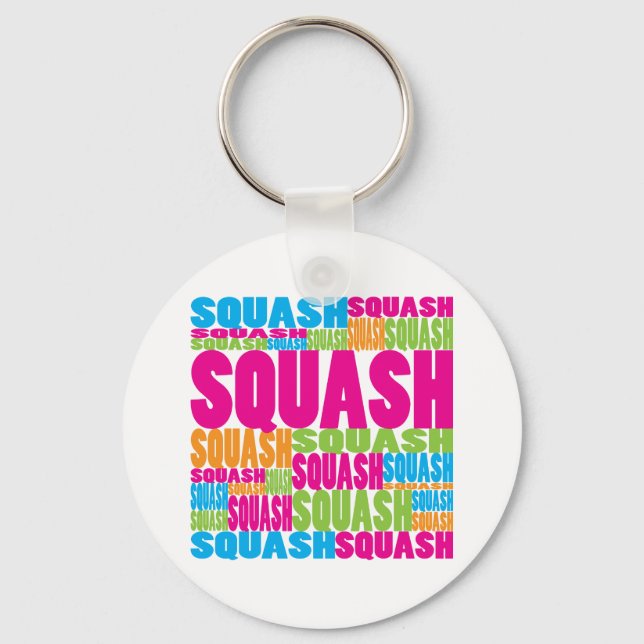 Porte-clés Squash coloré (Recto)