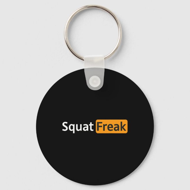 Porte-clés Squat Freak Funny Gym Bodybuilding Fitness entraîn (Recto)