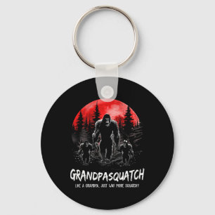 Porte-clés Squatch Comme Un Grand-Père Juste Beaucoup Plus De