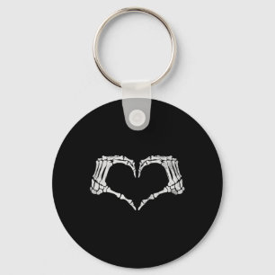 Porte-clés Squelette Coeur main Signer Costume d'Halloween Vi