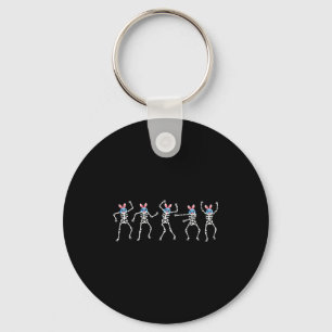 Porte-clés Squelette de danse de chemise Défi de danse dauphi
