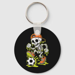 Porte-clés Squelette de Halloween Football Drip Garçons Jeune