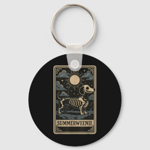 Porte-clés Squelette de teckel Summerween Art de chien Style