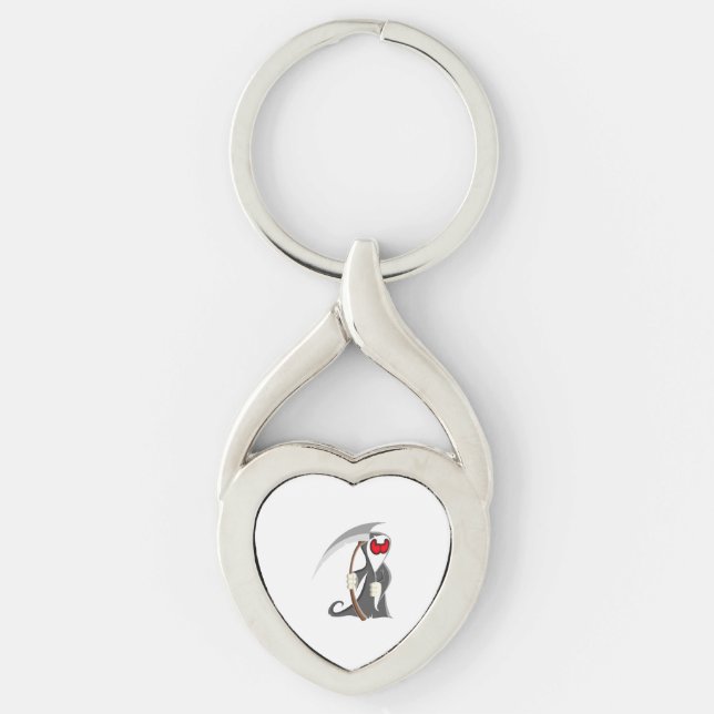 Porte-clés Squelette d'Halloween Décès (Devant)