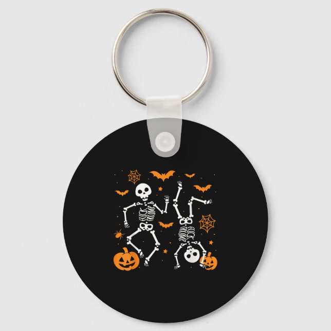 Porte-clés Squelette drôle d'Halloween de Trump  (Recto)
