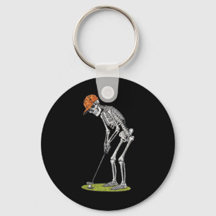 Porte-clés Squelette Golf Halloween Golfeur Joueur de Golf Dr