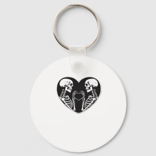 Porte-clés Squelette Mains Coeur Signer Halloween Costume Ret