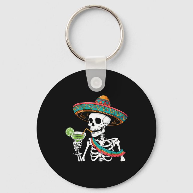 Porte-clés Squelette margarita cinq de mayo  (Recto)